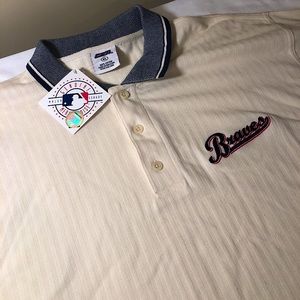 NWT Vintage Atlanta Braves Polo Shirt
